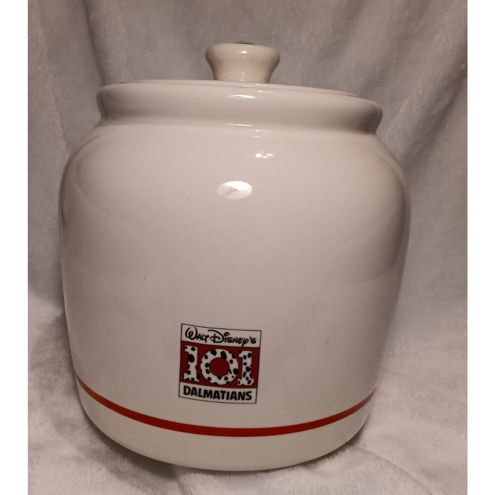 Vintage Disney 101 Dalmatians Treasure Craft Ceramic Cookie Jar Canister EUC FS - Picture 5 of 9